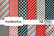 Patriotic - Grunge Digital Papers