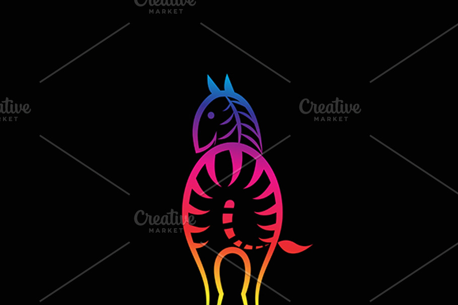 Vector images of zebra  in Icons - product preview 8