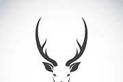 Vector image of an deer head design