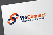 We Connect Logo Template