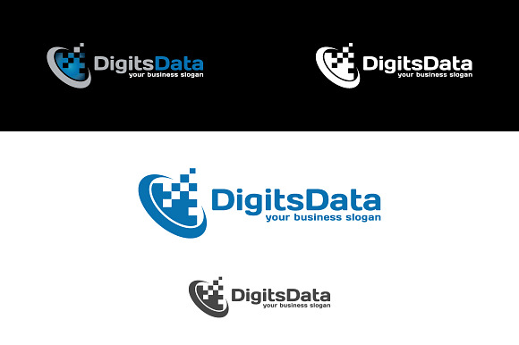 Digits Data in Logo Templates - product preview 2