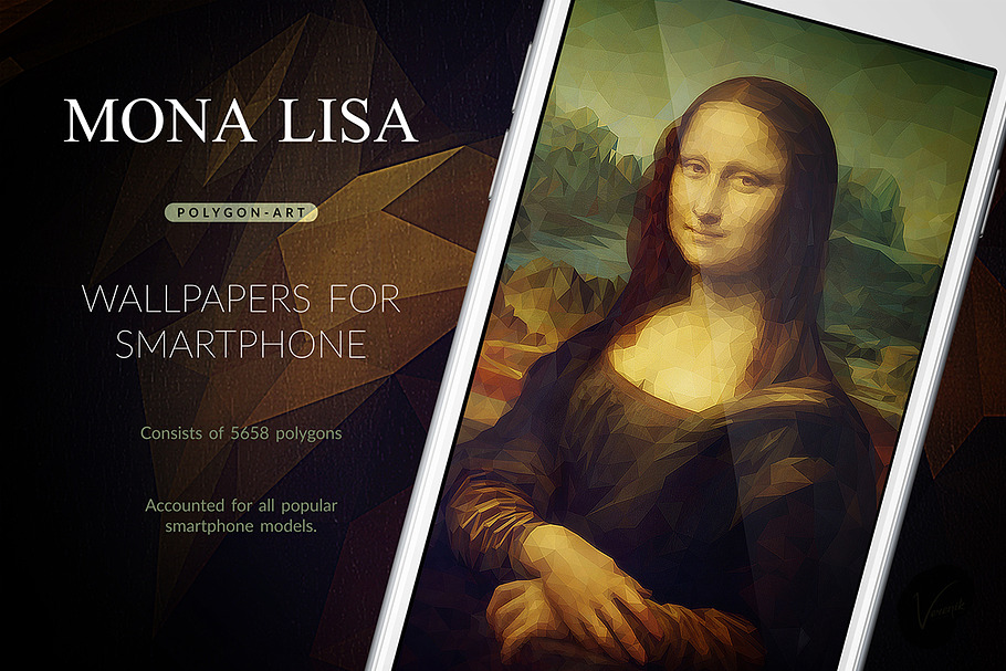 Mona Lisa - Smartphone Wallpapers in Illustrations - product preview 8