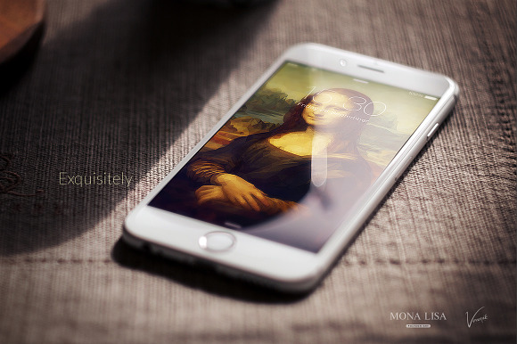Mona Lisa - Smartphone Wallpapers in Illustrations - product preview 2