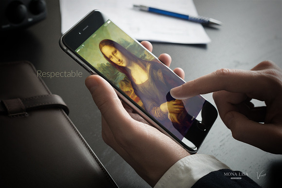 Mona Lisa - Smartphone Wallpapers in Illustrations - product preview 5