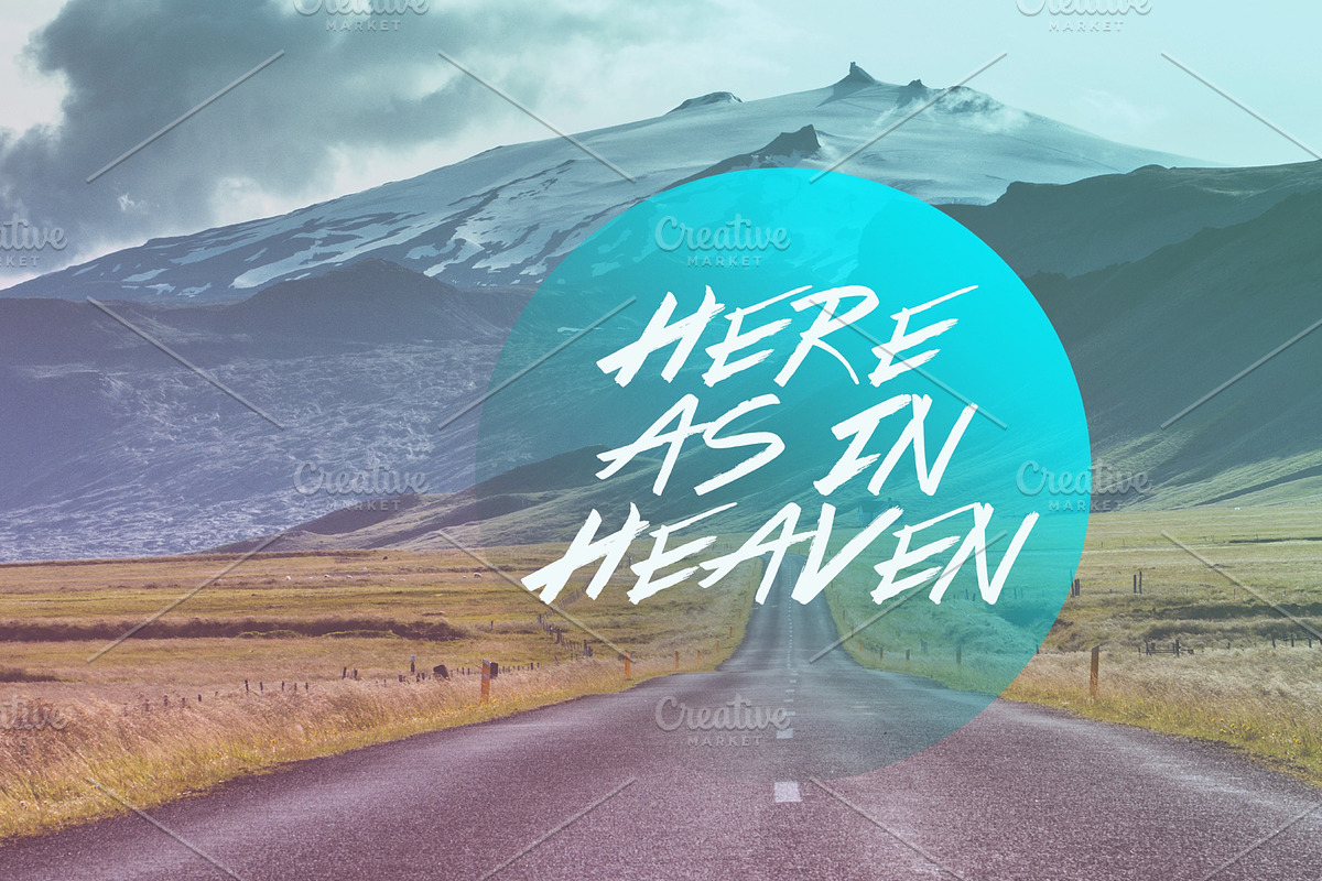 Here As In Heaven Artwork Bundle in Keynote Templates - product preview 8