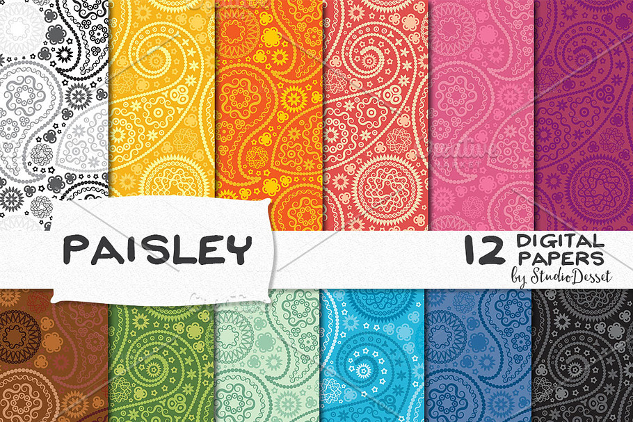 Paisley - Digital Papers in Patterns - product preview 8