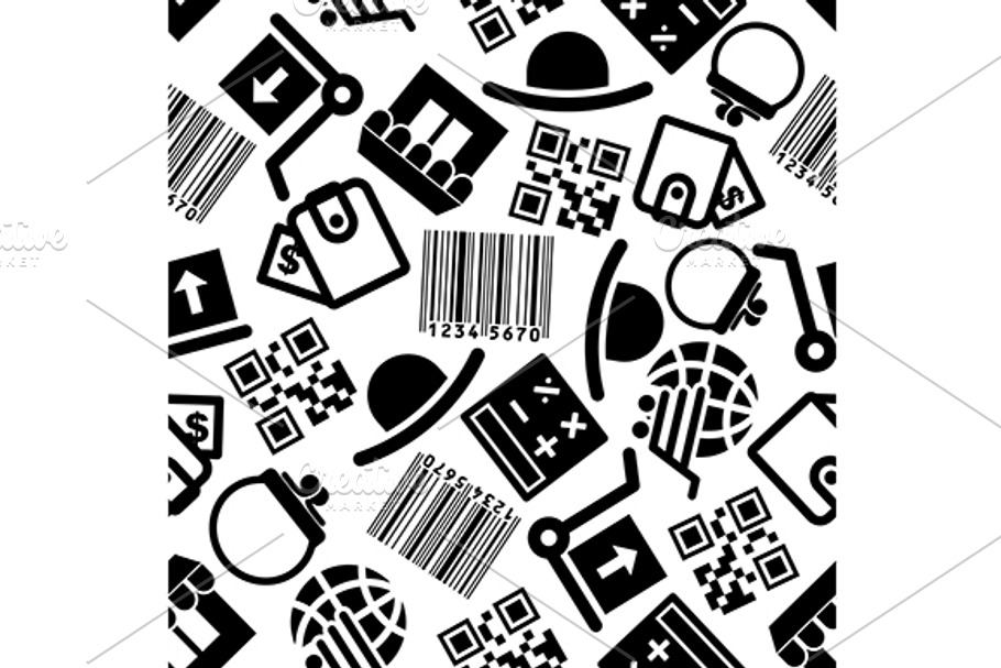 Online shopping seamless pattern in Patterns - product preview 8