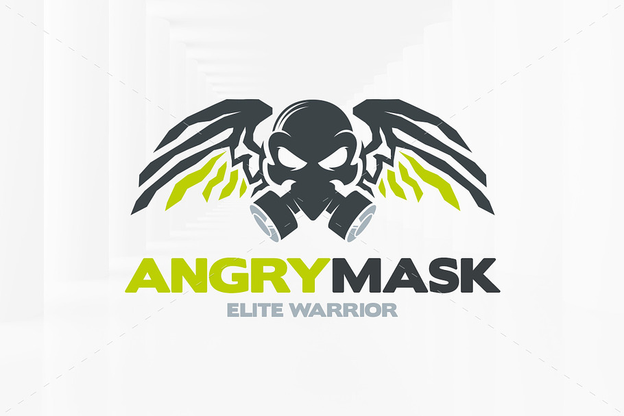 Angry Mask Logo Template