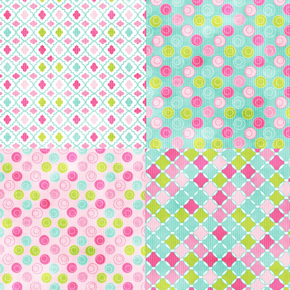 Cotton Candy: Mega Digital Paper in Patterns - product preview 1