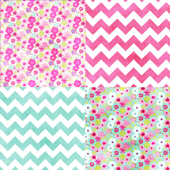Cotton Candy: Mega Digital Paper in Patterns - product preview 2