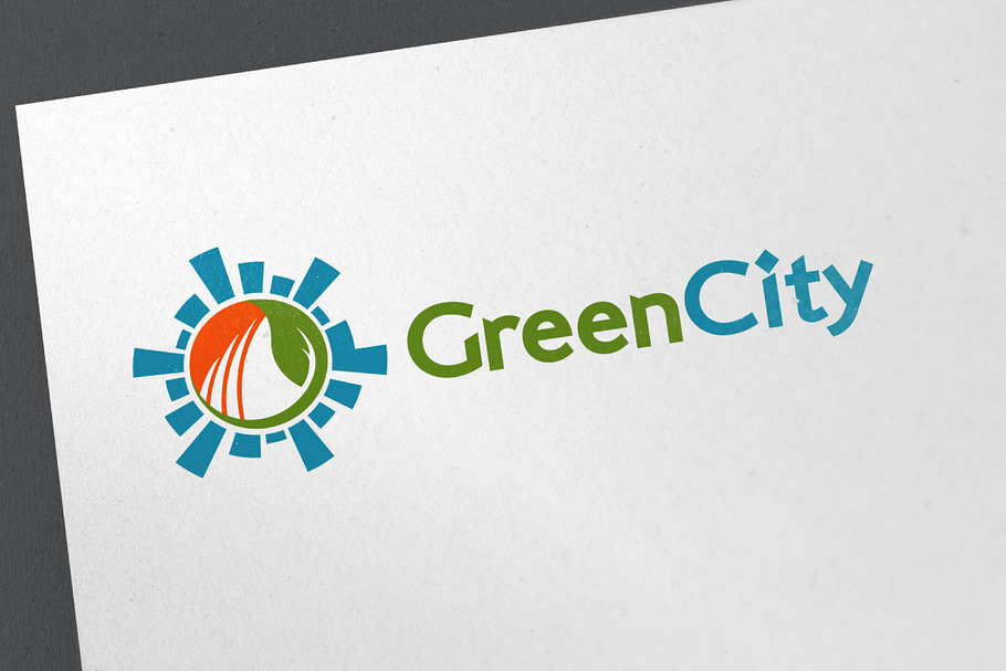 Green City in Logo Templates - product preview 8