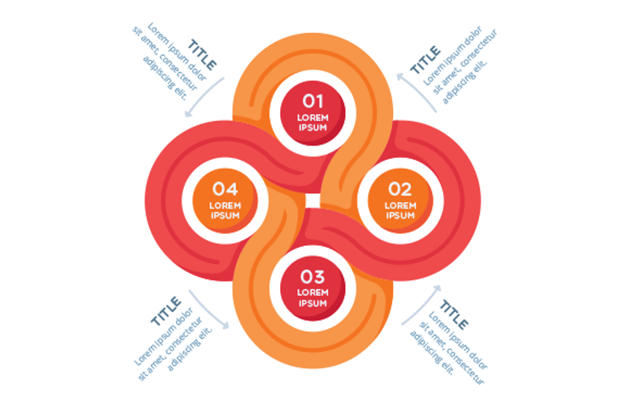 Circles infographics element in Presentation Templates - product preview 8