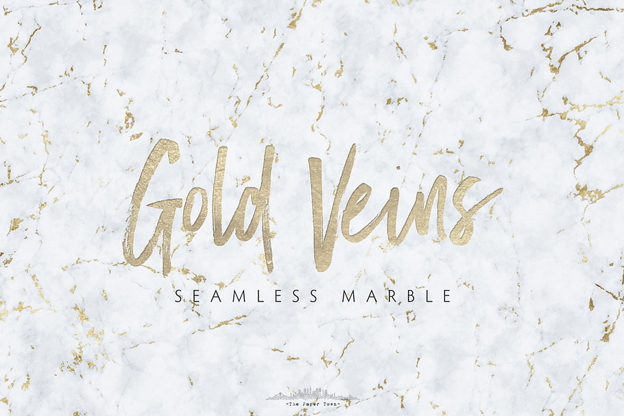 Seamless Marble Textures Gold Veins in Textures - product preview 8