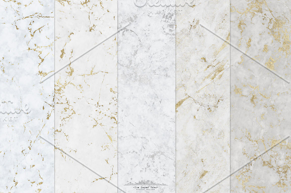 Seamless Marble Textures Gold Veins in Textures - product preview 1