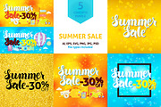 Summer Sale 30% Off Vector Concepts