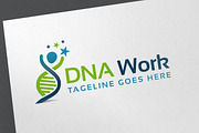 DNA work Logo Template