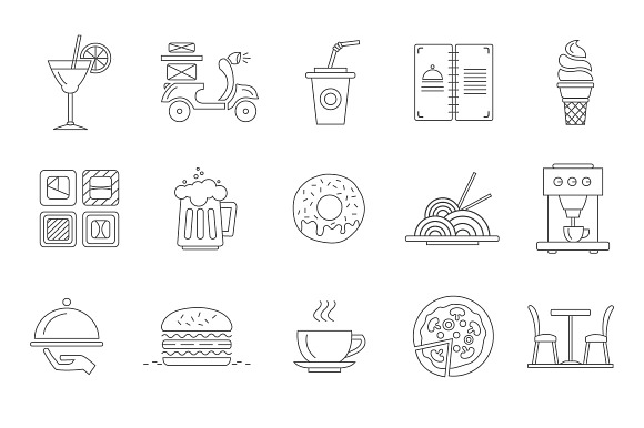 Restorant and japanese food in Japanese Icons - product preview 2