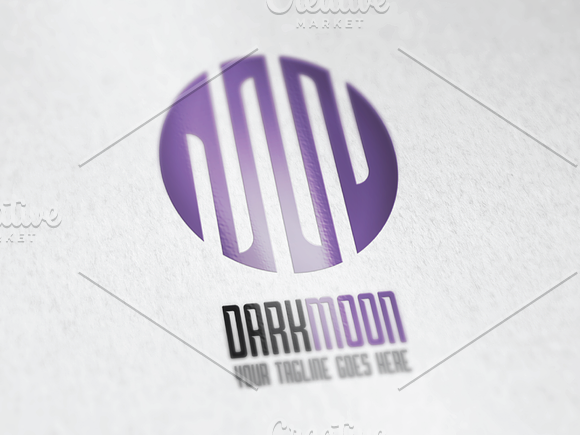 Dark Moon Logo in Logo Templates - product preview 1