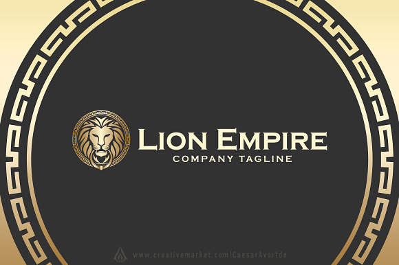 Gold Lion Logo Template in Logo Templates - product preview 1