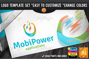 Digital Pixel Power Mobile Logo
