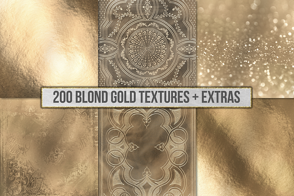 Gold Foil Textures, Gold Backgrounds in Textures - product preview 44