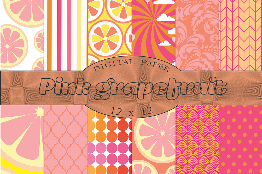 Pink and orange patterns in Patterns - product preview 8