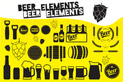 Beer elements and badges