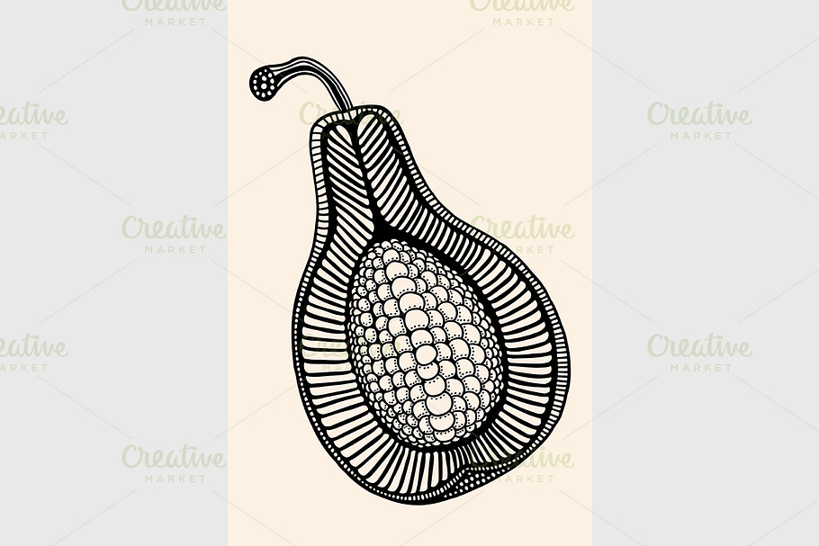 fruit with abstract pattern in Graphics - product preview 8