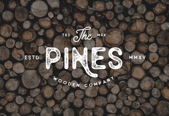Old Pines Vintage Type - 20% OFF in Stamp Fonts - product preview 5