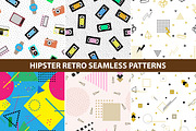 Hipster retro memphis patterns.