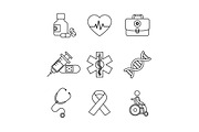 Medical and health icons