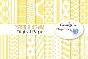 Yellow Digital Paper Pack