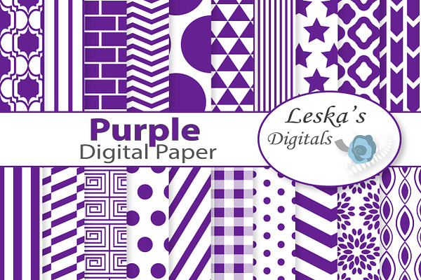 Purple Digital Paper