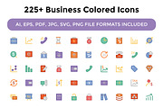 225+ Business Colored Icons 