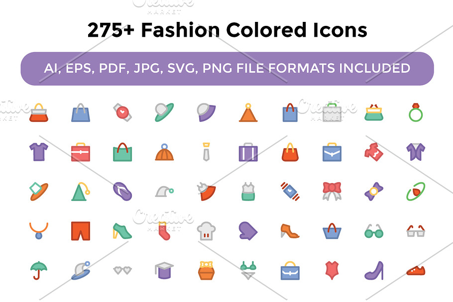 275+ Fashion Colored Icons