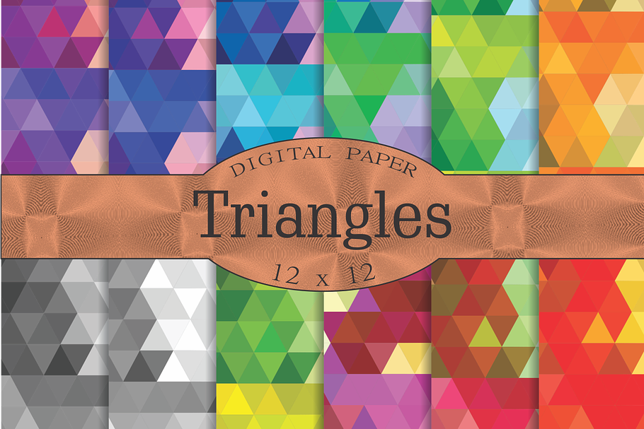 Triangles geometric patterns