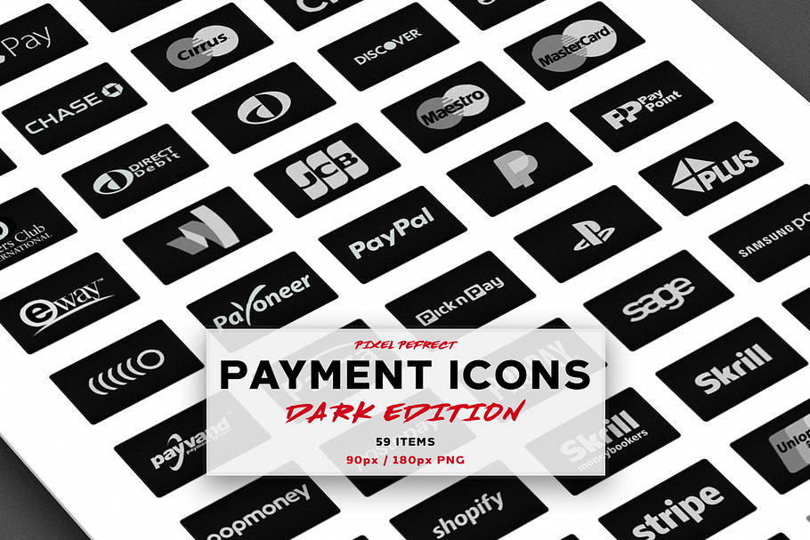 PAYMENT ICONS - DARK