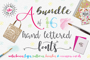 Handlettered Font Bundle