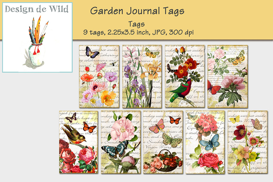 Garden Journal Tags No 3