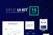 KipUp UI kit of 15 elements