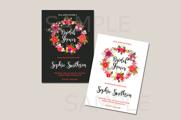 Floral Wedding Wreaths in Illustrations - product preview 6
