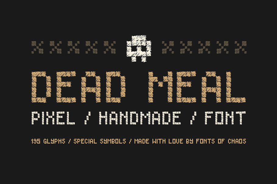 Dead Meal - Hand Drawn Pixel Font. in Display Fonts - product preview 8