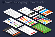 Ultimate Landing Page Elements PSD
