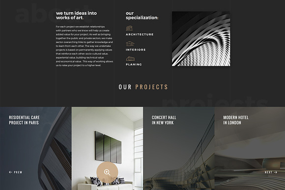 go.arch - Architecture PSD Template in Landing Page Templates - product preview 4