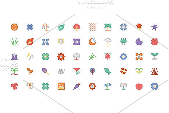 225+ Nature Colored Icons in Graphics - product preview 3