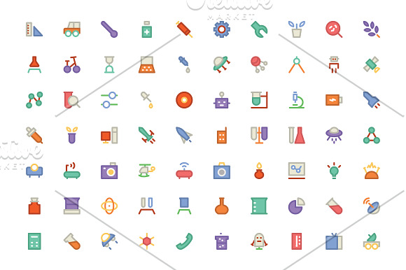 275+ Science Colored Icons in Graphics - product preview 1