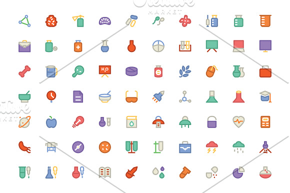 275+ Science Colored Icons in Graphics - product preview 3