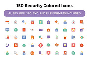 150 Security Colored Icons