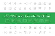 400+ Web and User Interface Icons 