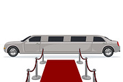 limousine and red carpet concept